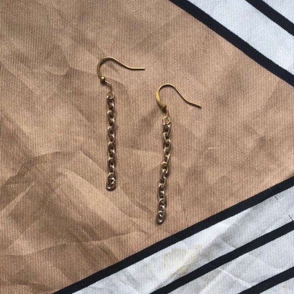 Handmade dangle chain earrings - Picture 1 of 1